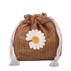Sac bourse pour femme avec pâquerette