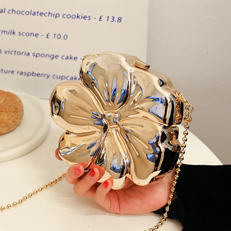 Sac brillant et original en forme de fleur