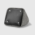 Sac brillant pour femme, style seau à strass