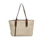 Sac cabas à finition tressée