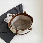 Sac cabas avec finition en tressage