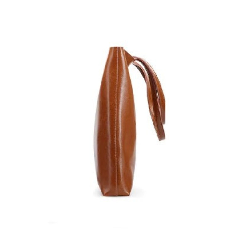 Sac cabas féminin en cuir façon tote bag