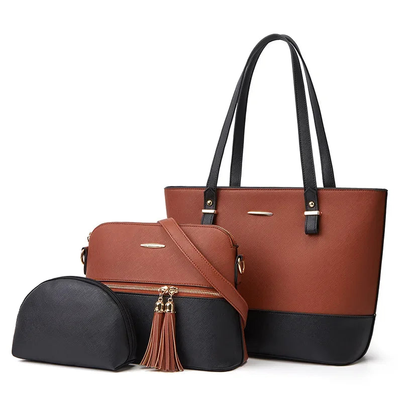 Sac cabas pour femme composé de trois pièces