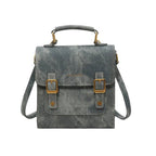 Sac cartable bleu élégant pour femme