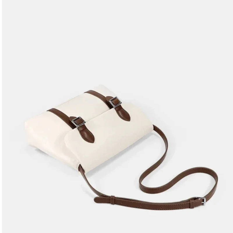 Sac cartable pour femme blanc d’inspiration vintage