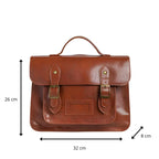 Sac cartable vintage à dos