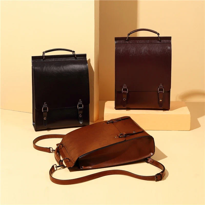 Sac cartable vintage conçu pour femme