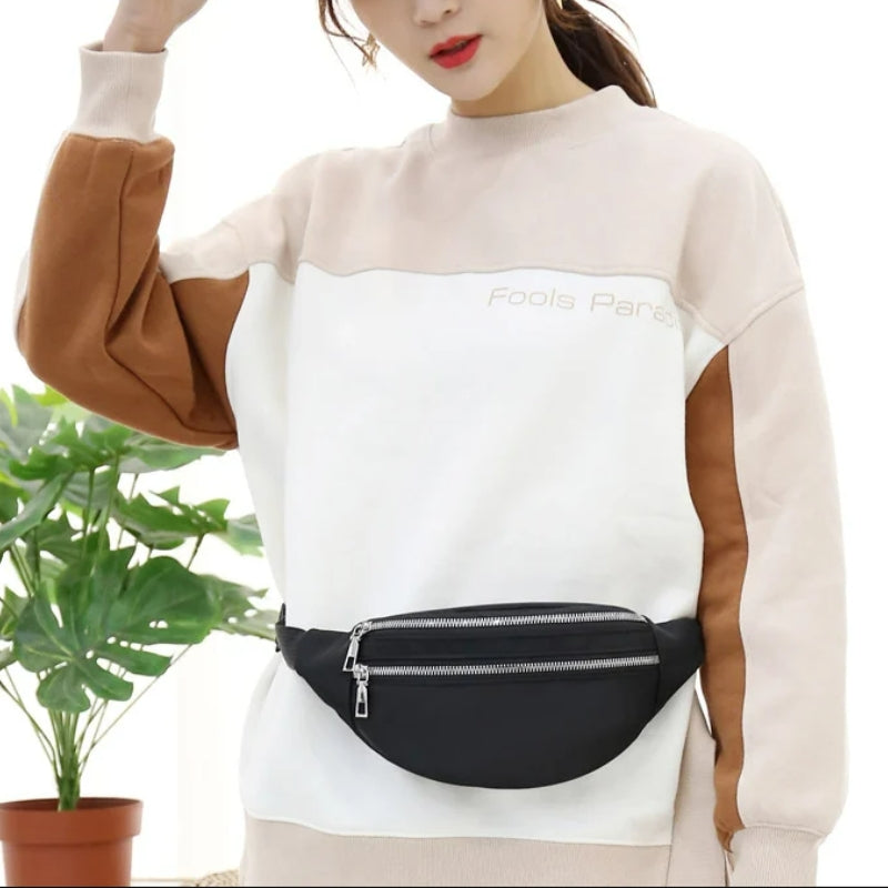Sac ceinture en tissu pour femme