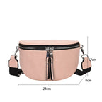 Sac ceinture féminin façon peau de crocodile