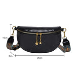 Sac ceinture féminin noir et versatile