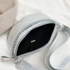 Sac ceinture femme à effet métallisé