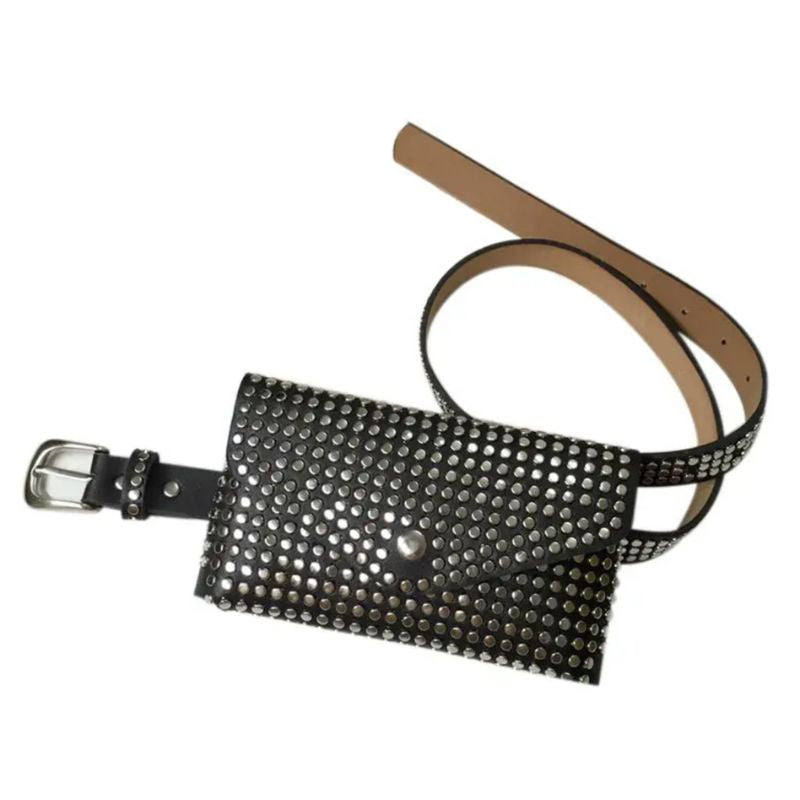 Sac ceinture noir pour femme