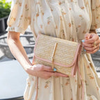 Sac chic en paille petit format