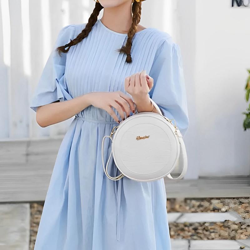 Sac chic et élégant de forme ronde