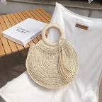 Sac circulaire estival en paille