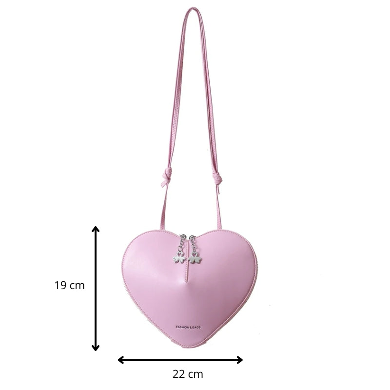 Sac conçu en forme de cœur