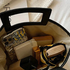 Sac contemporain tissé au look chic