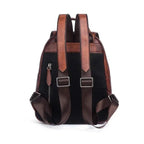 Sac convertible main et dos pour femme vintage avec dessin
