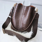 Sac croco de forme seau