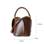 Sac cuir façon seau