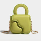 Sac cœur mini format avec chaîne