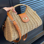 Sac d'été élégant en paille