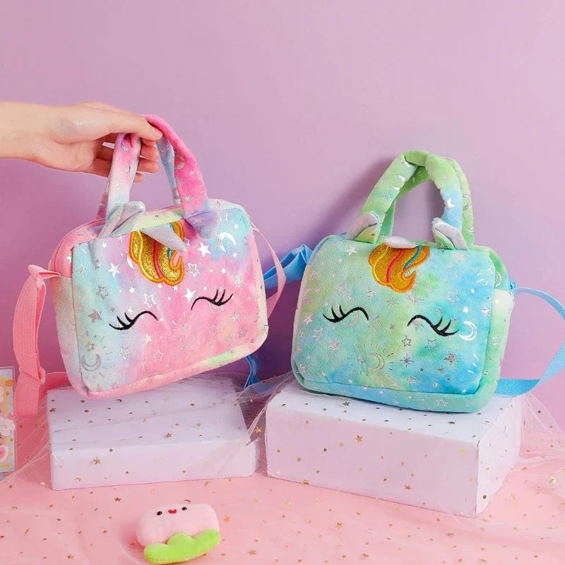 Sac de fille licorne en peluche