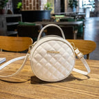 Sac de forme ronde au style matelassé