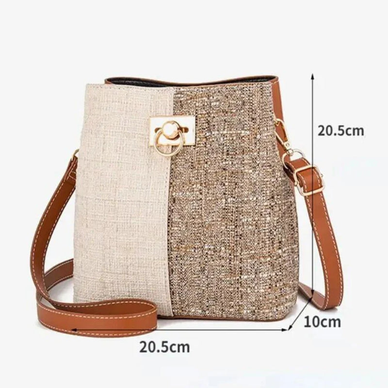 Sac de forme seau bi-matière