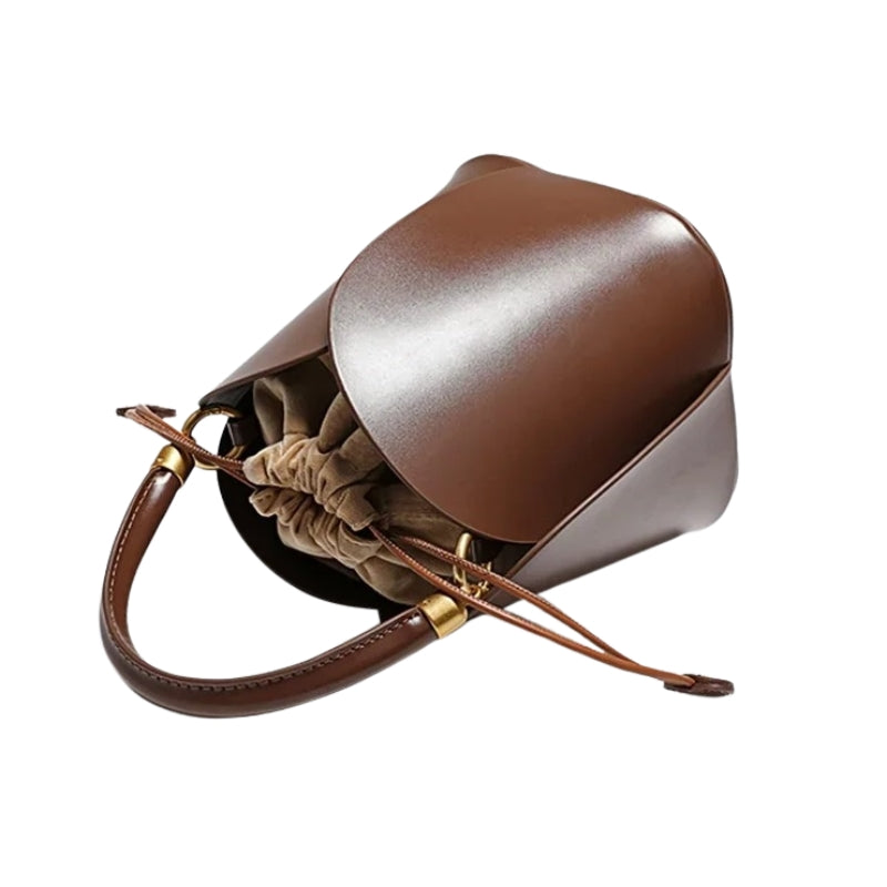 Sac de forme seau en cuir