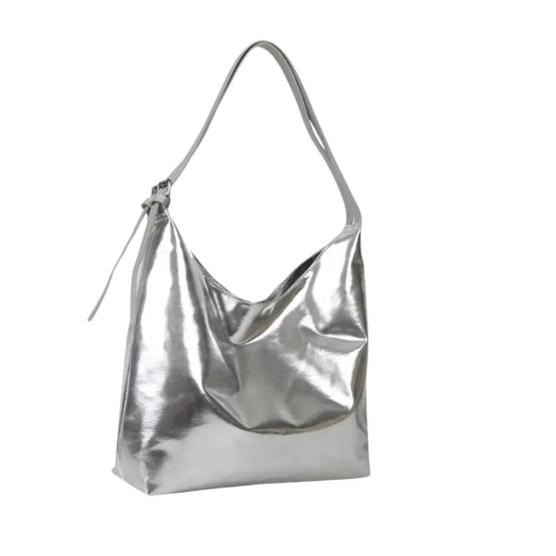 Sac de luxe argenté et brillant