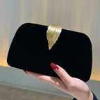 Sac de mariage avec feuille dorée au style luxueux