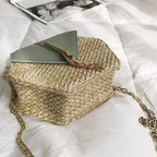 Sac de paille à six côtés