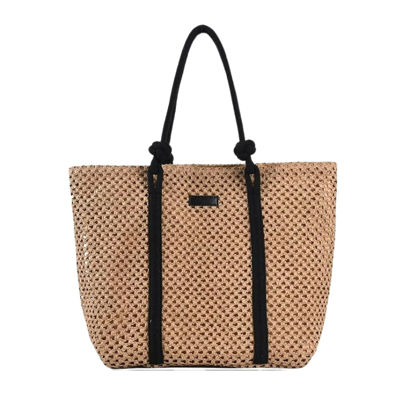 Sac de paille tressée