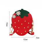Sac de petite fille à motif fraise