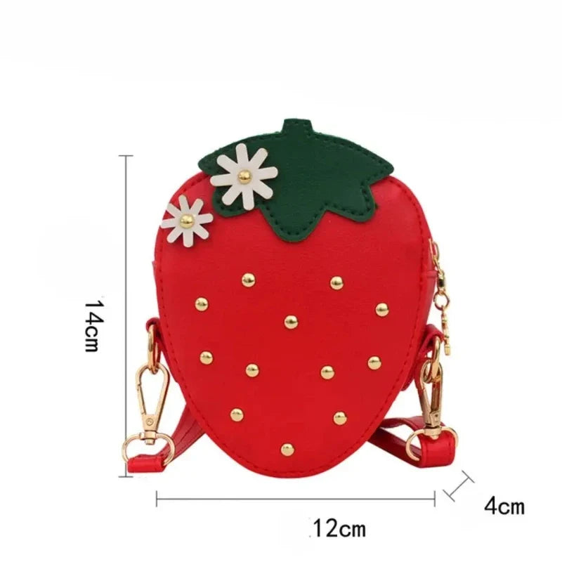 Sac de petite fille à motif fraise