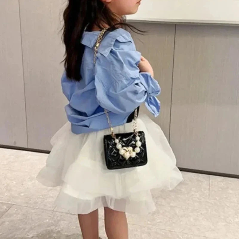 Sac de petite fille avec perles brillantes