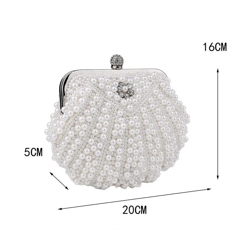 Sac de soirée au motif coquillage