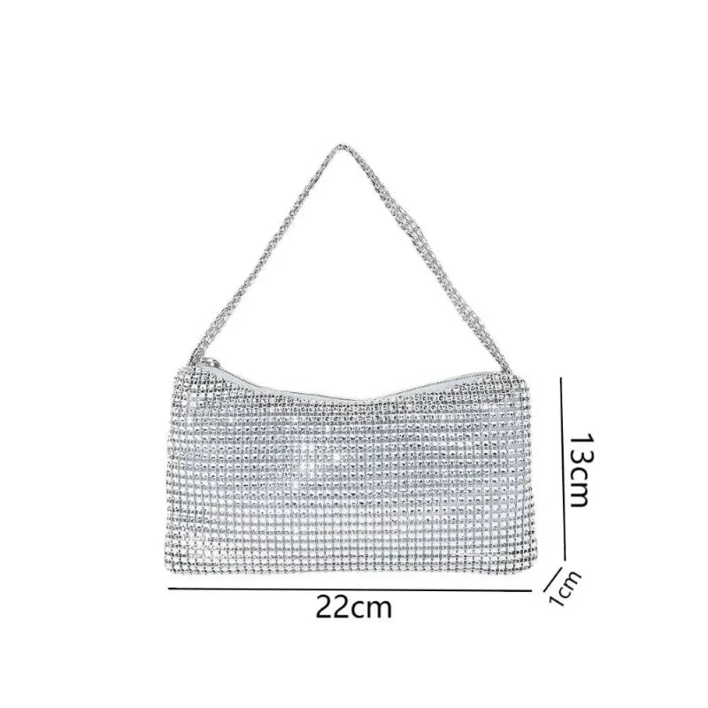 Sac de soirée brillant au style chic