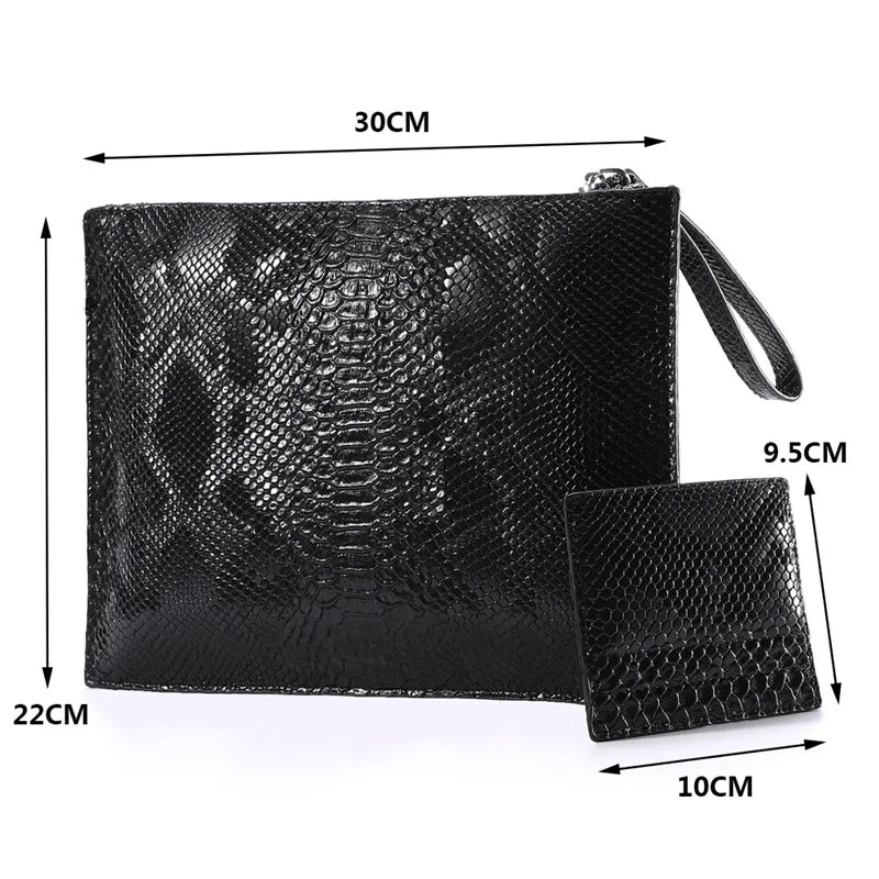 Sac de soirée façon peau de serpent
