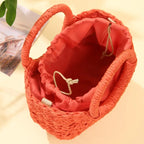 Sac de type panier en paille