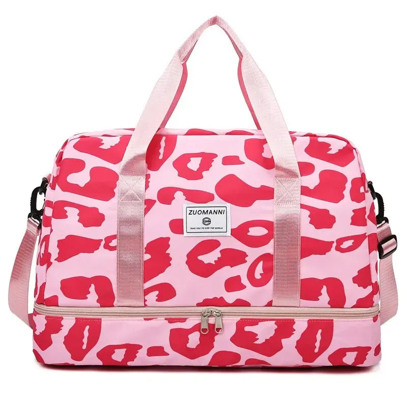 Sac de voyage à porter à la main, motif léopard