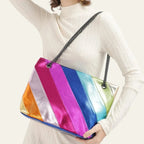 Sac design multicolore orné de rayures
