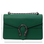 Sac élégant et sophistiqué de forme rectangulaire avec chaîne