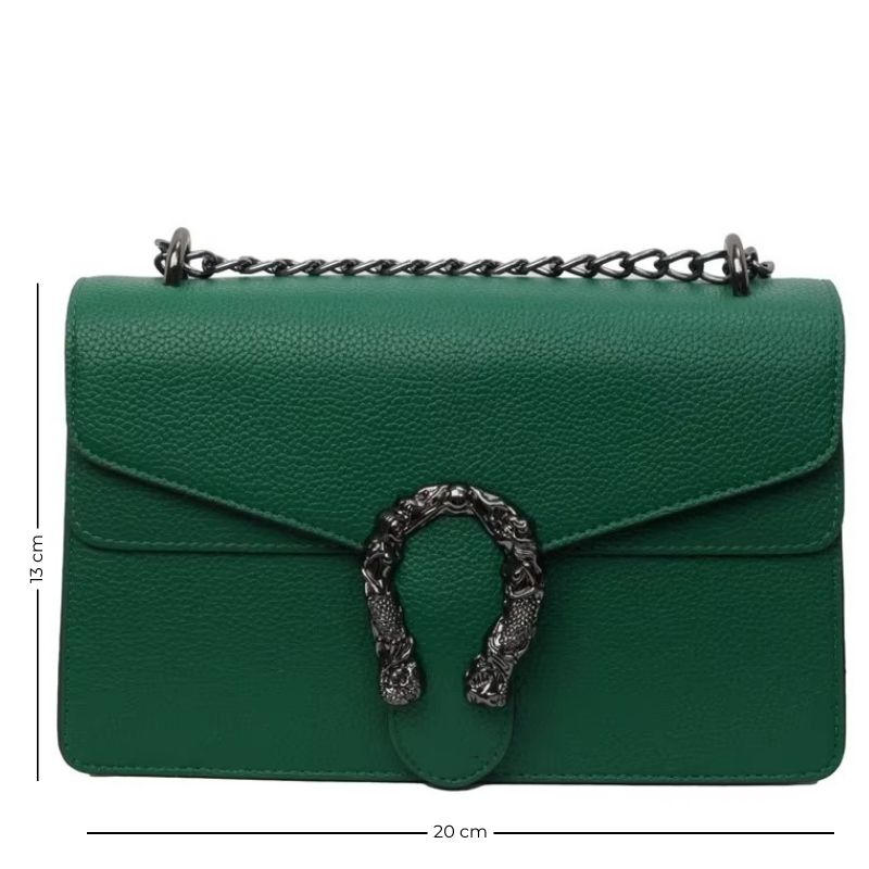 Sac élégant et sophistiqué de forme rectangulaire avec chaîne