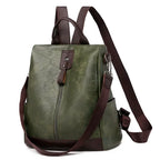 Sac élégant kaki pour femme, à main ou dos