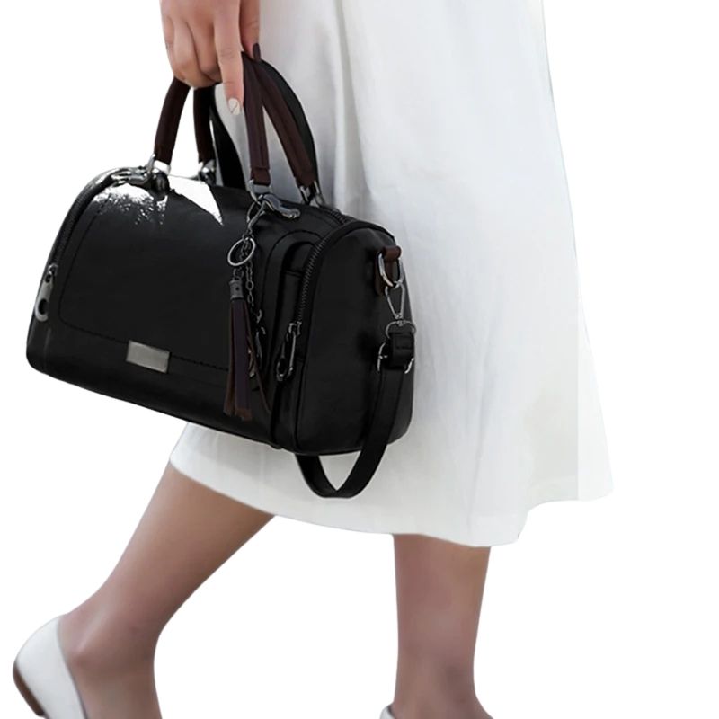 Sac élégant noir à main esprit vintage