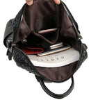 Sac élégant noir pour femme porté main ou dos