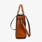 Sac en cuir brun à main