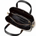 Sac en cuir façon croco avec bandoulière, style glamour